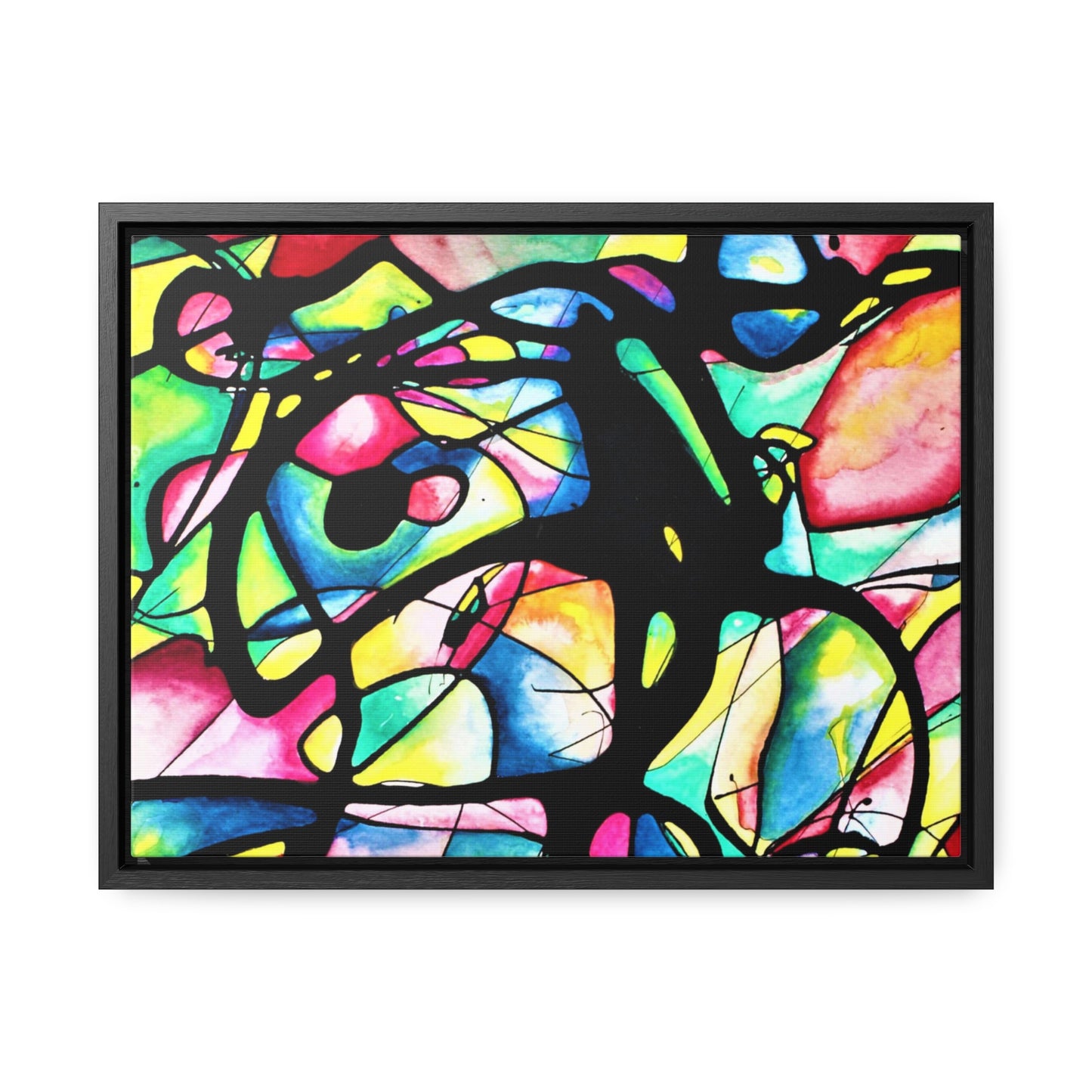 Peacock Gallery Canvas Wraps, Horizontal Frame