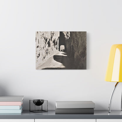 Tunnel at The Needles Satin Canvas Stretched 16″ x 12″ (Horizontal) 1.5"