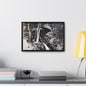 Narada Falls Yellowstone Gallery Canvas Wraps Horizontal Frame 18″ x 12″ Black 1.25"