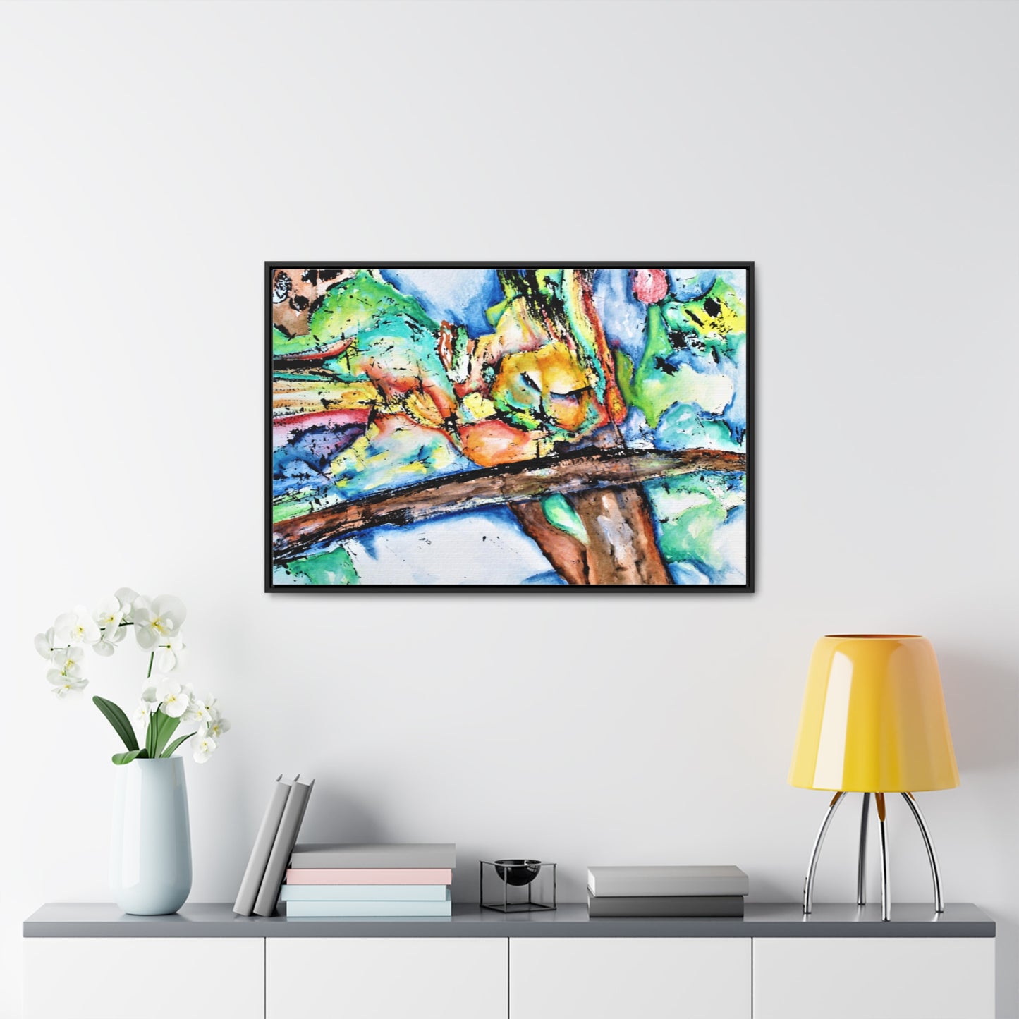 Owl In Flight Gallery Canvas Wraps, Horizontal Frame