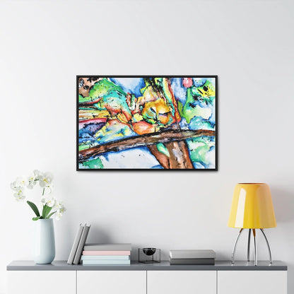 Owl In Flight Gallery Canvas Wraps, Horizontal Frame