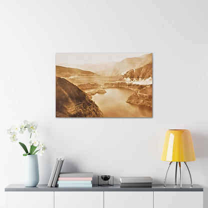 San Gabriel Dirt Fill Dam #1 Canvas Gallery Wraps Printify