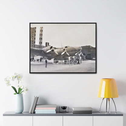 Boeing B-17 Bomber Gallery Canvas Wraps Horizontal Frame 40″ x 30″ Black 1.25"