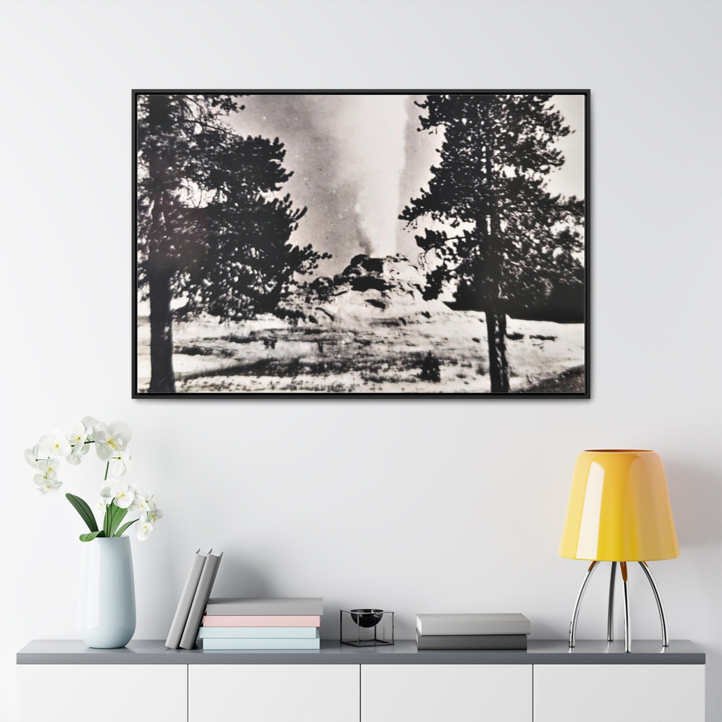 Castle Geyser Yellowstone Gallery Canvas Wraps, Horizontal Frame