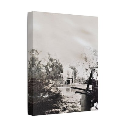 Bridge Satin Canvas Stretched