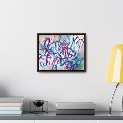 Pink Jellyfish Gallery Canvas Wraps, Horizontal Frame