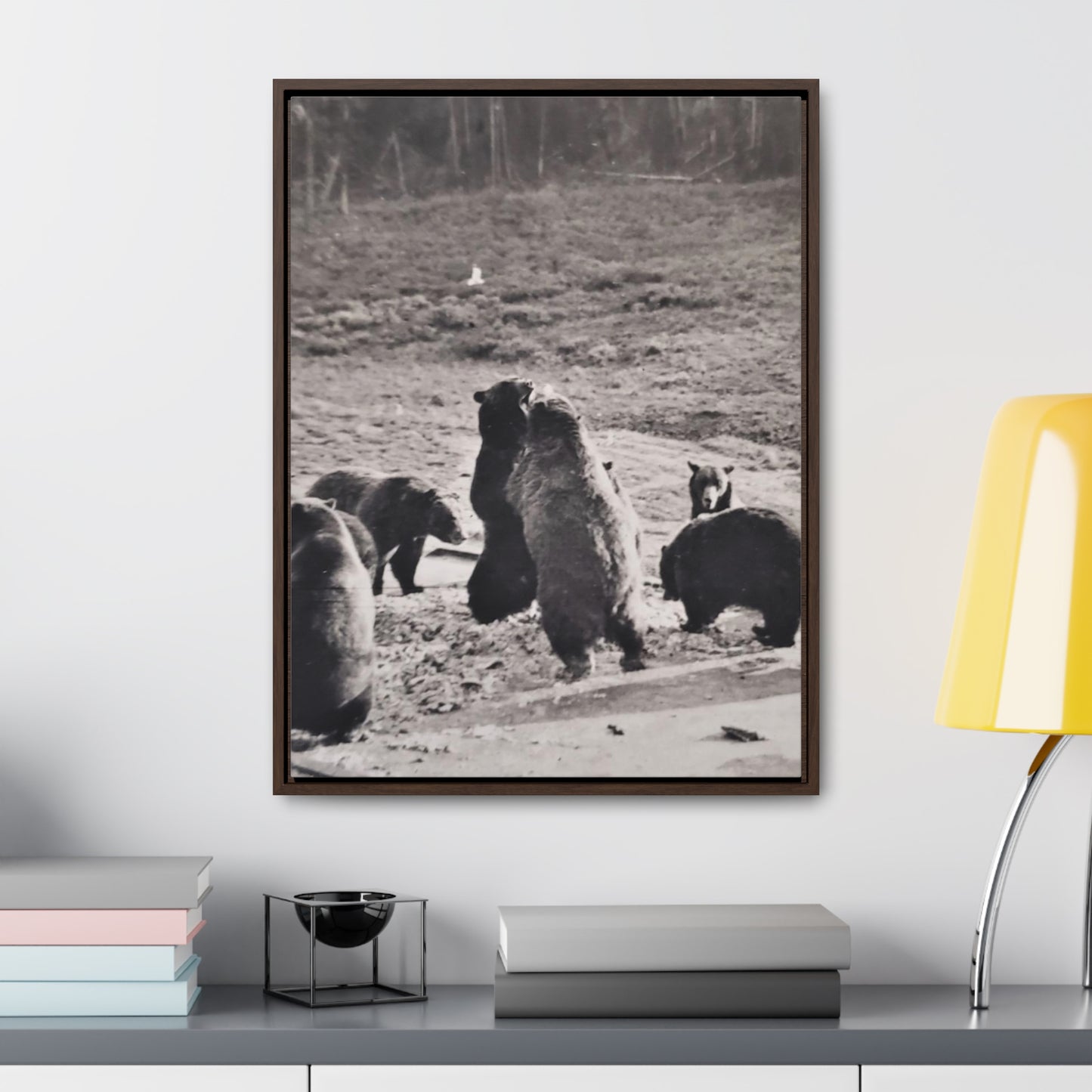 Yellowstone Grizzly Bears Gallery Canvas Wraps, Vertical Frame