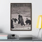 Yellowstone Grizzly Bears Gallery Canvas Wraps 18″ x 24″ Premium Gallery Wraps (1.25″) Walnut