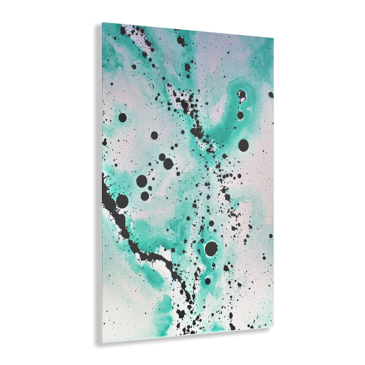 Teal Burst Acrylic Prints