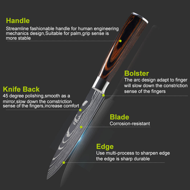 Damascus Elite Chef Knives - - knives
