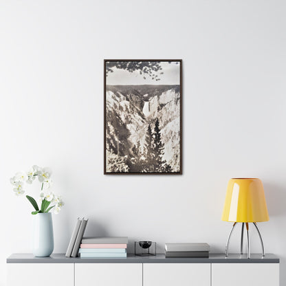 Artists Point Yellowstone Gallery Canvas Wraps Vertical Frame 20″ x 30″ 1.25" Walnut