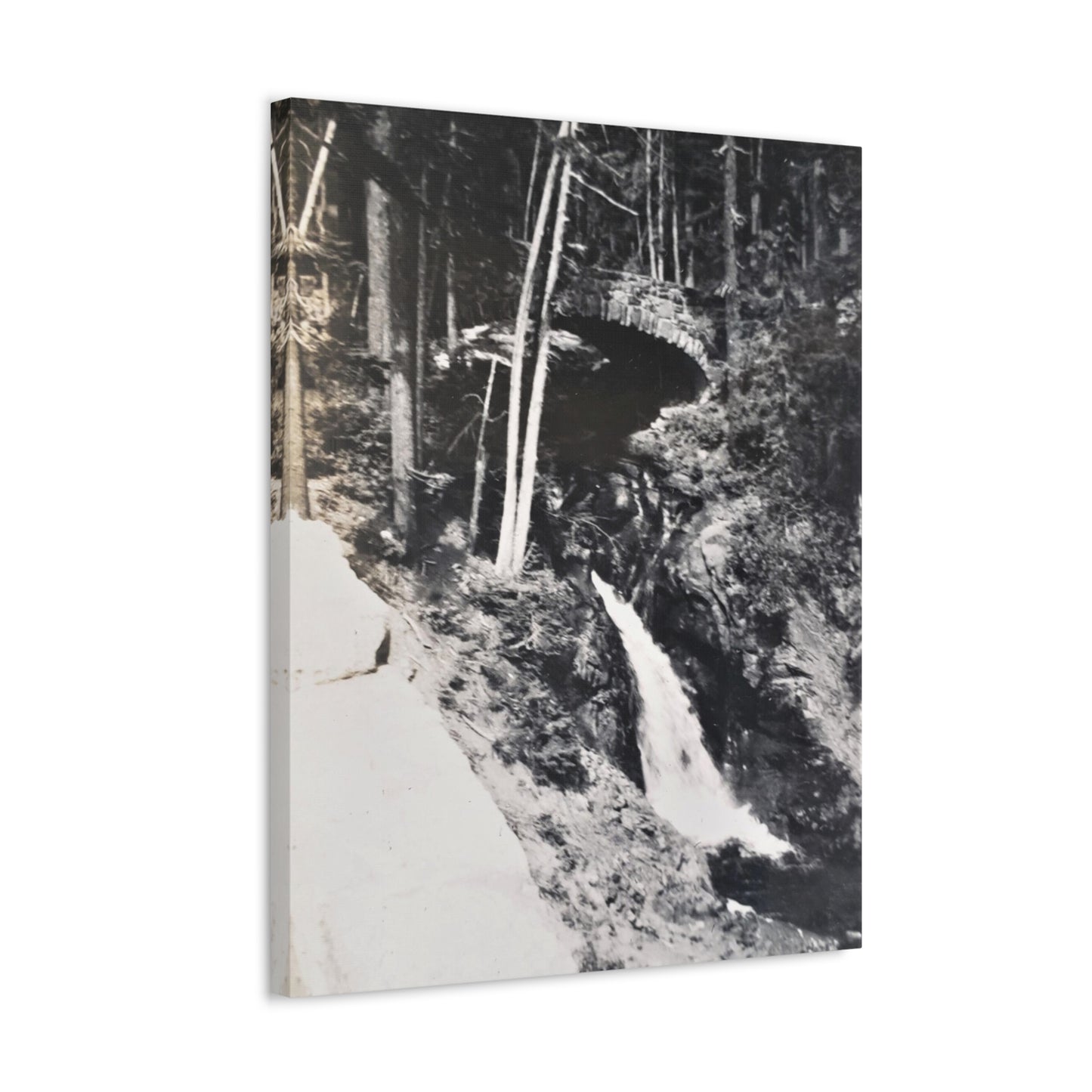 Narada Falls Yellowstone Stretched Canvas