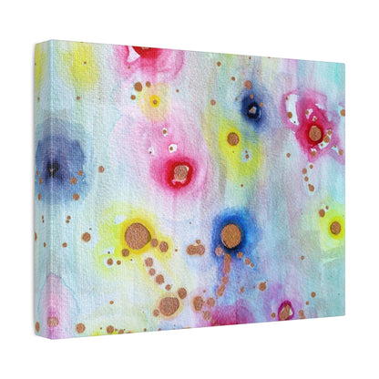 Raining Blooms Stretched Canvas