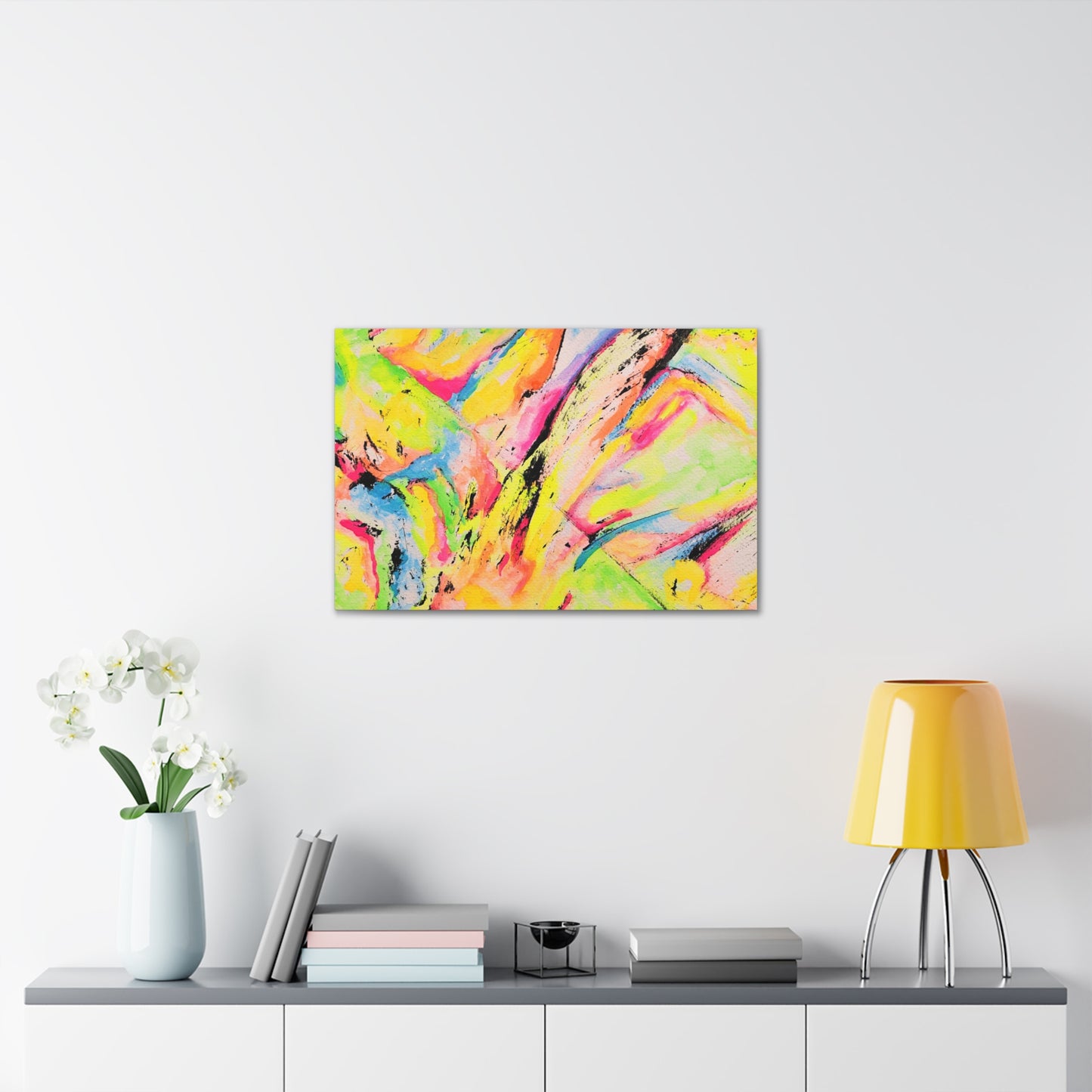 Neon Fire Canvas Gallery Wraps