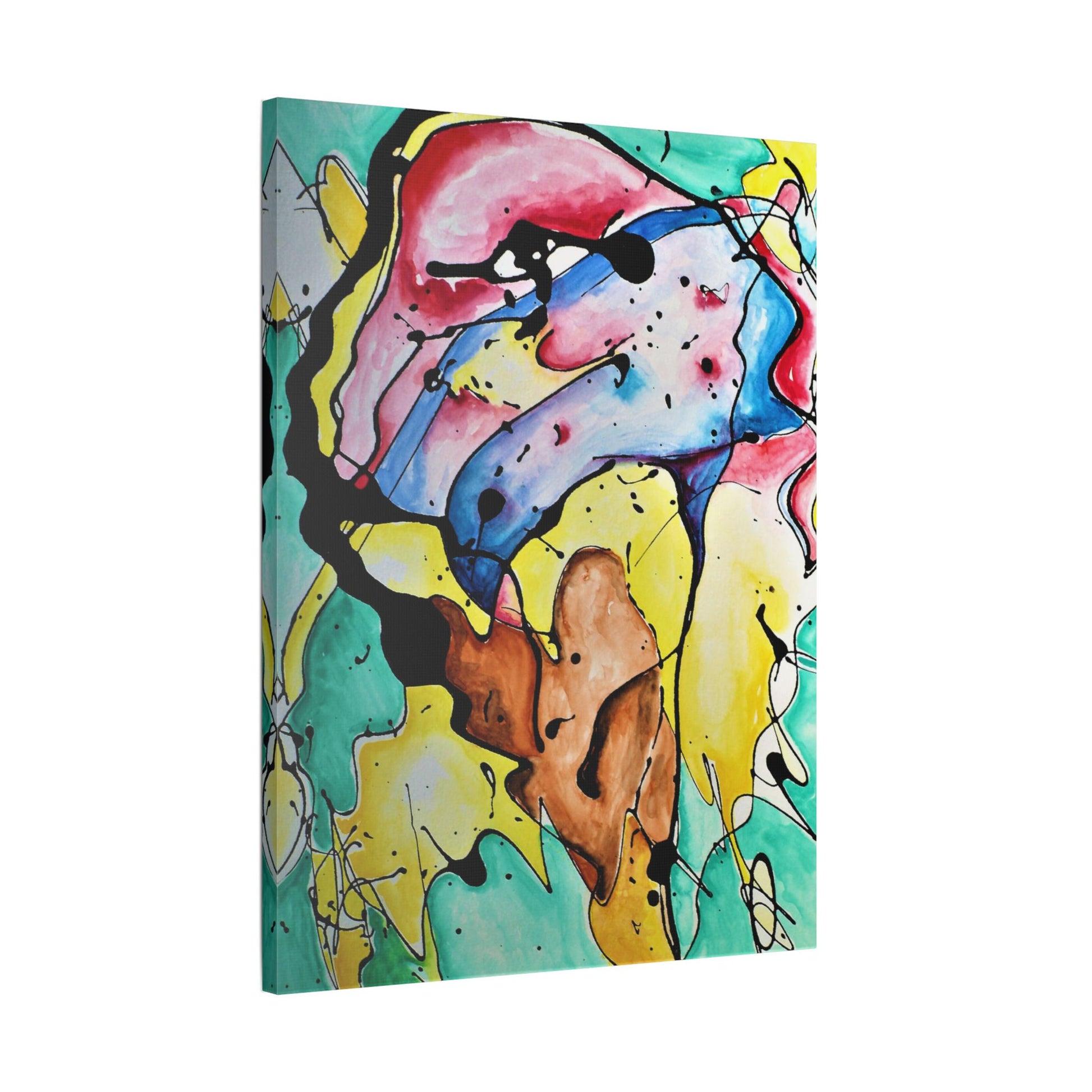 3rd Eye Sundae Satin Canvas Stretched - Kia Day Design
