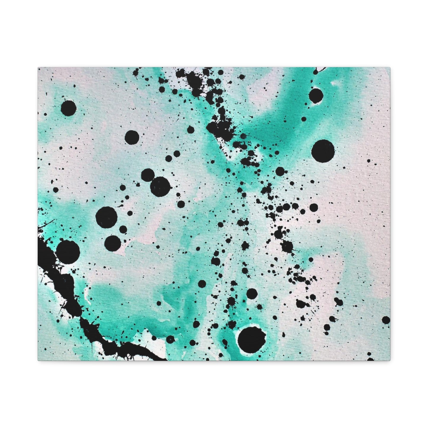 Teal Burst Canvas Gallery Wraps