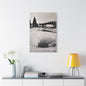 Morning Glory Pool Yellowstone Satin Canvas Stretched 24″ x 36″ (Vertical) 1.5"