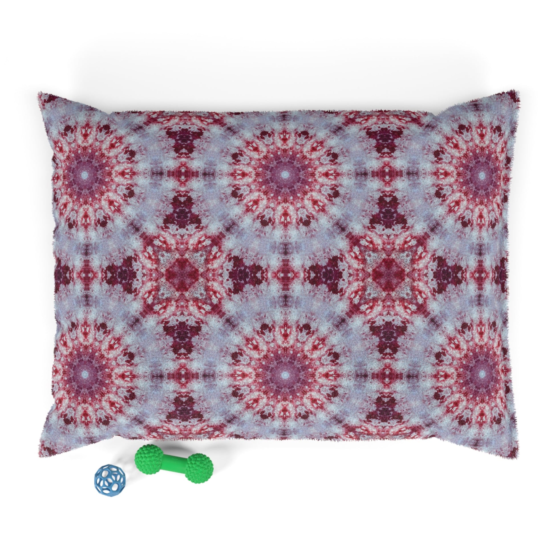 Red and White Tie Dye Pet Bed - - Pet bed