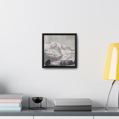Mount Rainier Gallery Canvas Wraps Square Frame 10″ x 10″ Premium Gallery Wraps (1.25″) Black