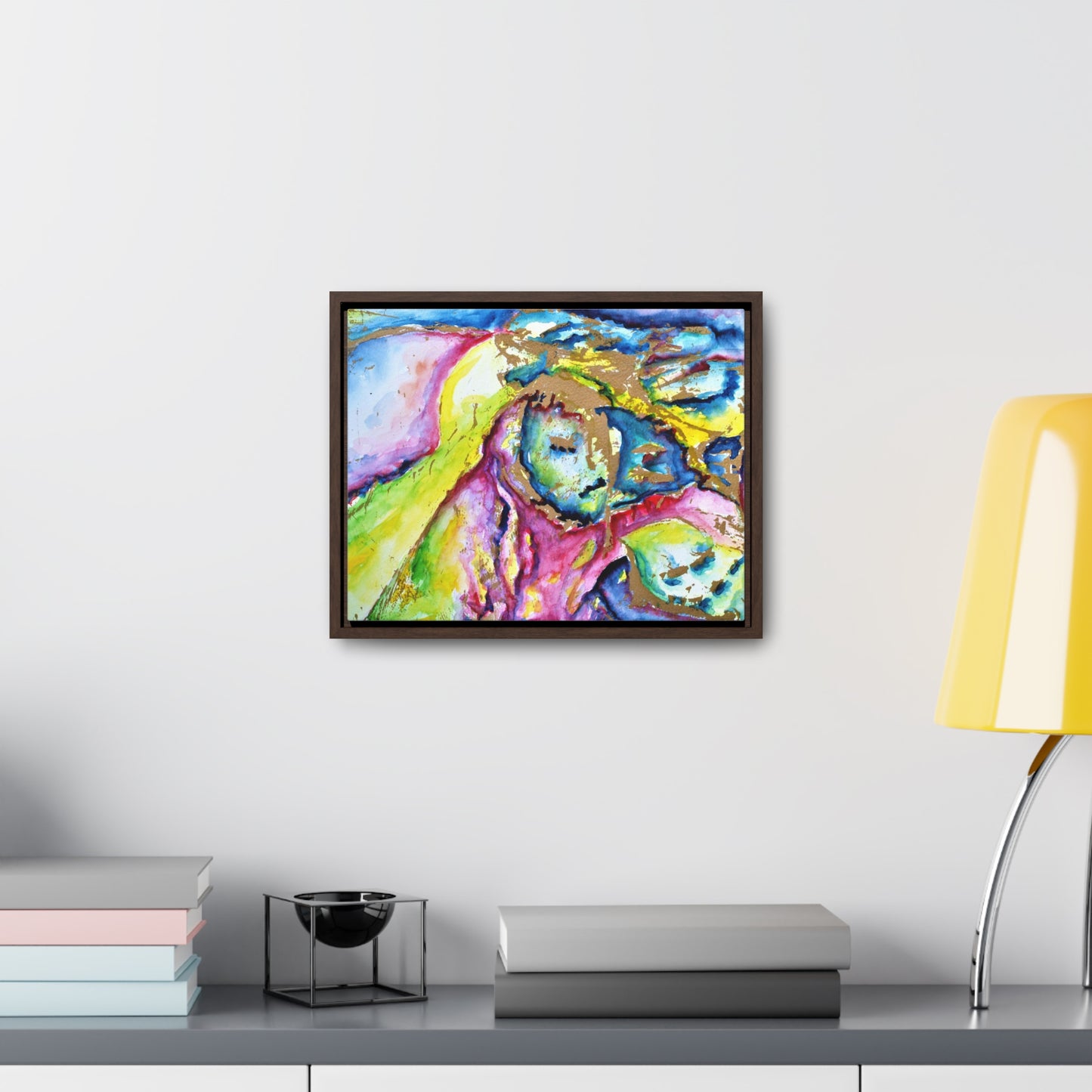 Mother's Face Gallery Canvas Wraps, Horizontal Frame