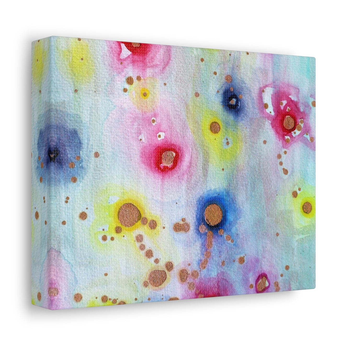 Raining Blooms Stretched Canvas