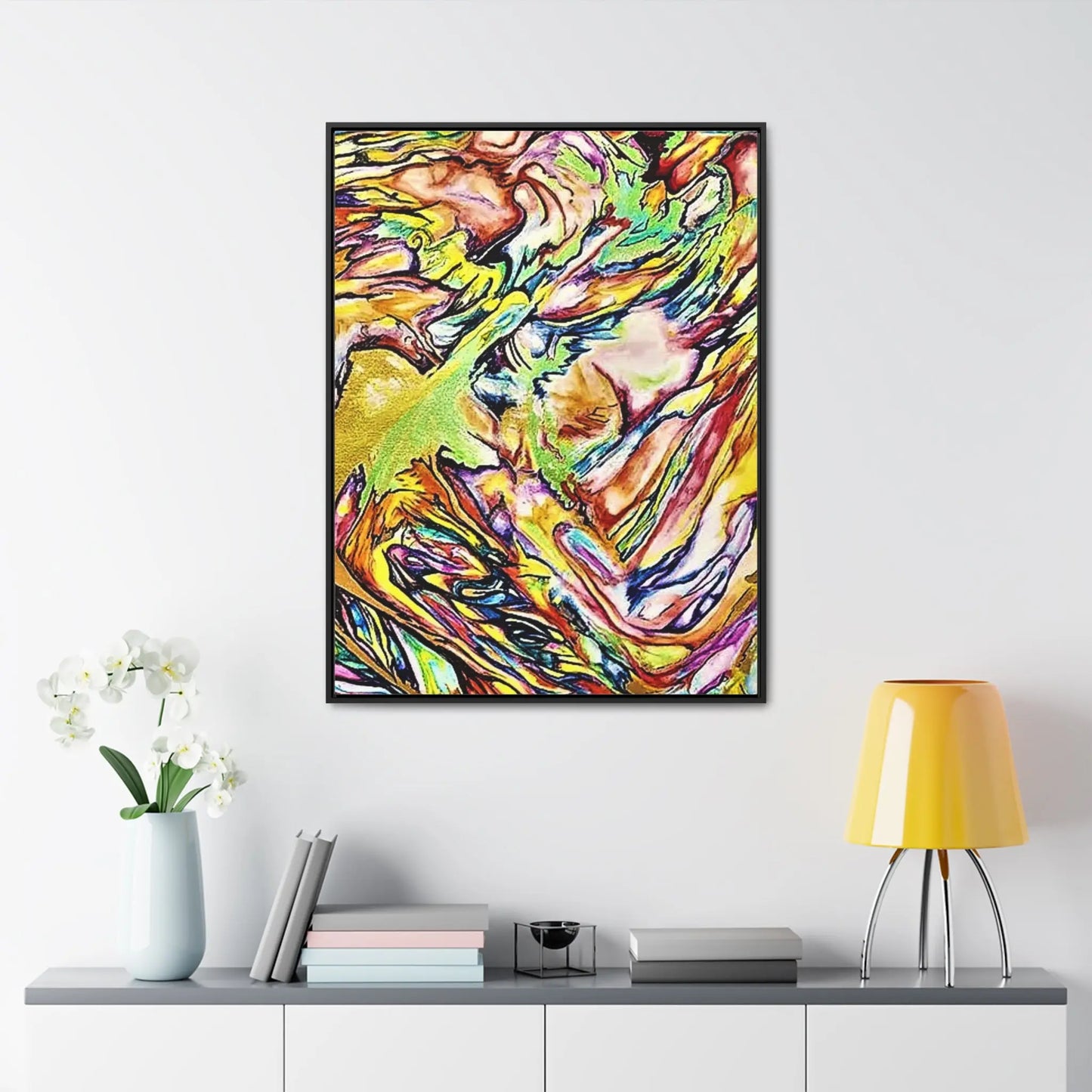 Phoenix Rising Gallery Canvas Wraps, Vertical Frame