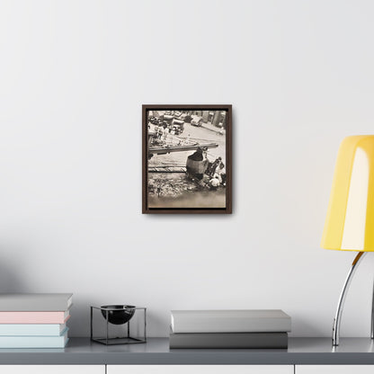 Concrete Worker Gallery Canvas Wraps Vertical Frame 8″ x 10″ Premium Gallery Wraps (1.25″) Walnut