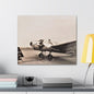 Refueling Mid-Contintent Chief Line Omaha Airport 1939 Canvas Gallery Wraps 24″ x 20″ 1.25"