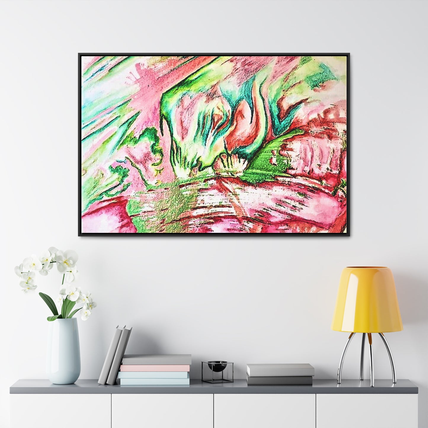 Pink Forest Gallery Canvas Wraps, Horizontal Frame