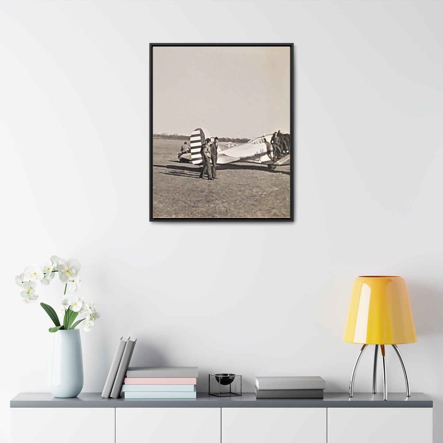 Army Pursuit Plane Ames Airport 1939 Gallery Canvas Wraps, Vertical Frame