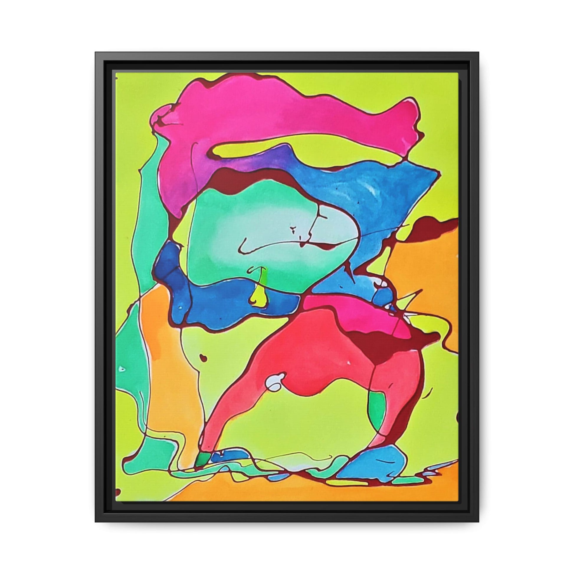 Kool Kid Matte Canvas Framed - Kia Day Design