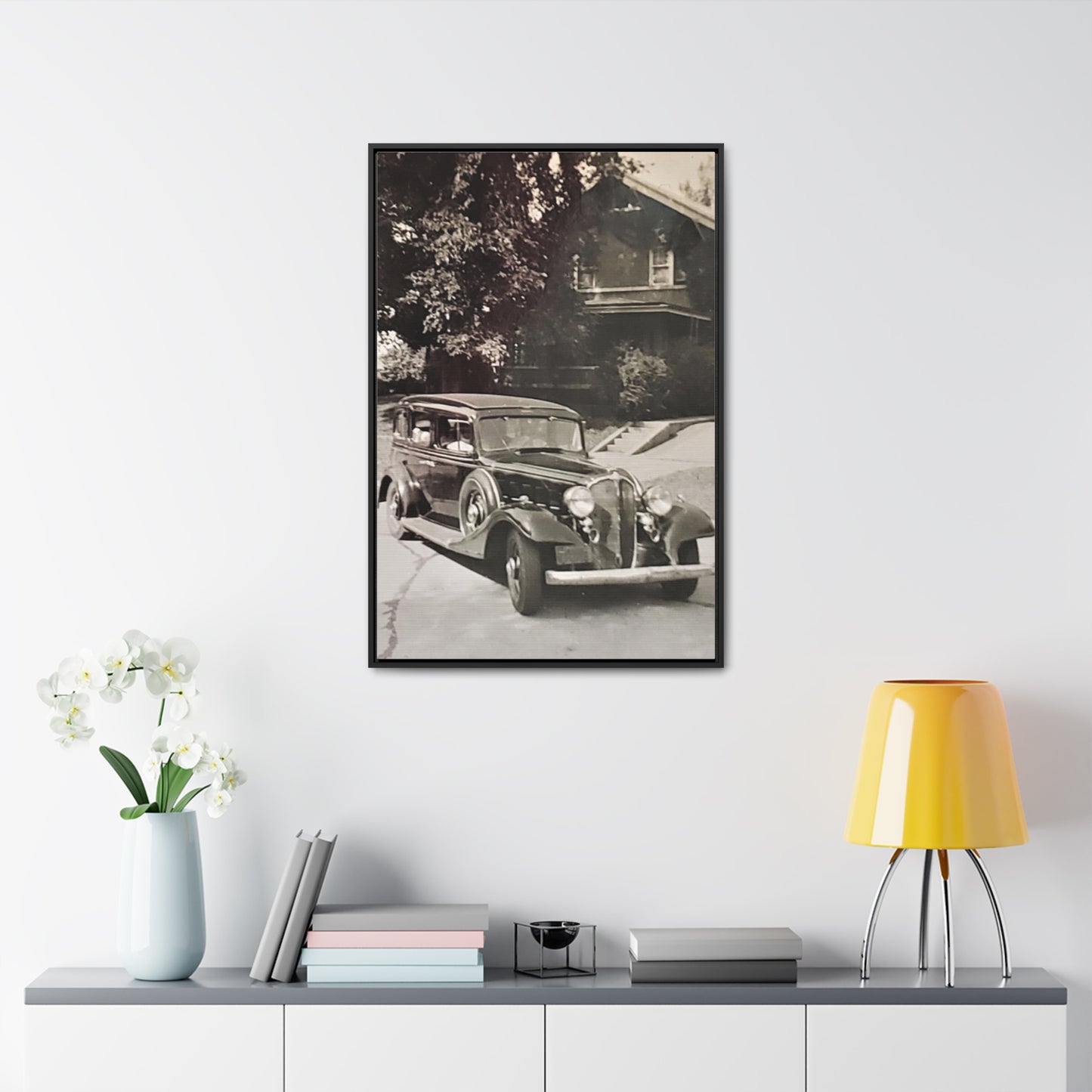 Classic Car Gallery Canvas Wraps, Vertical Frame