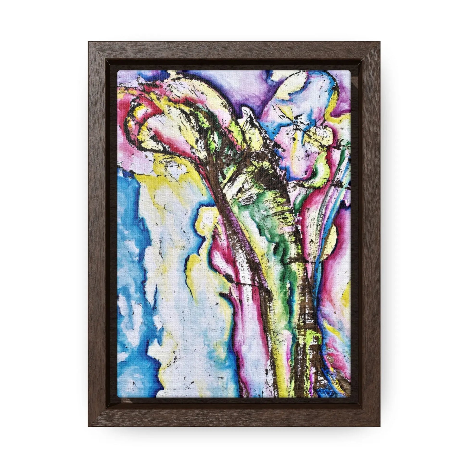 Calla Lilies Gallery Canvas Wraps, Vertical Frame 5″ x 7″ Premium Gallery Wraps (1.25″)