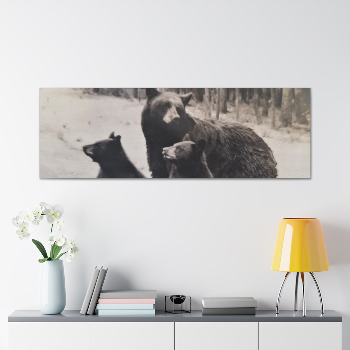 Yellowstone Black Bears Canvas Gallery Wraps