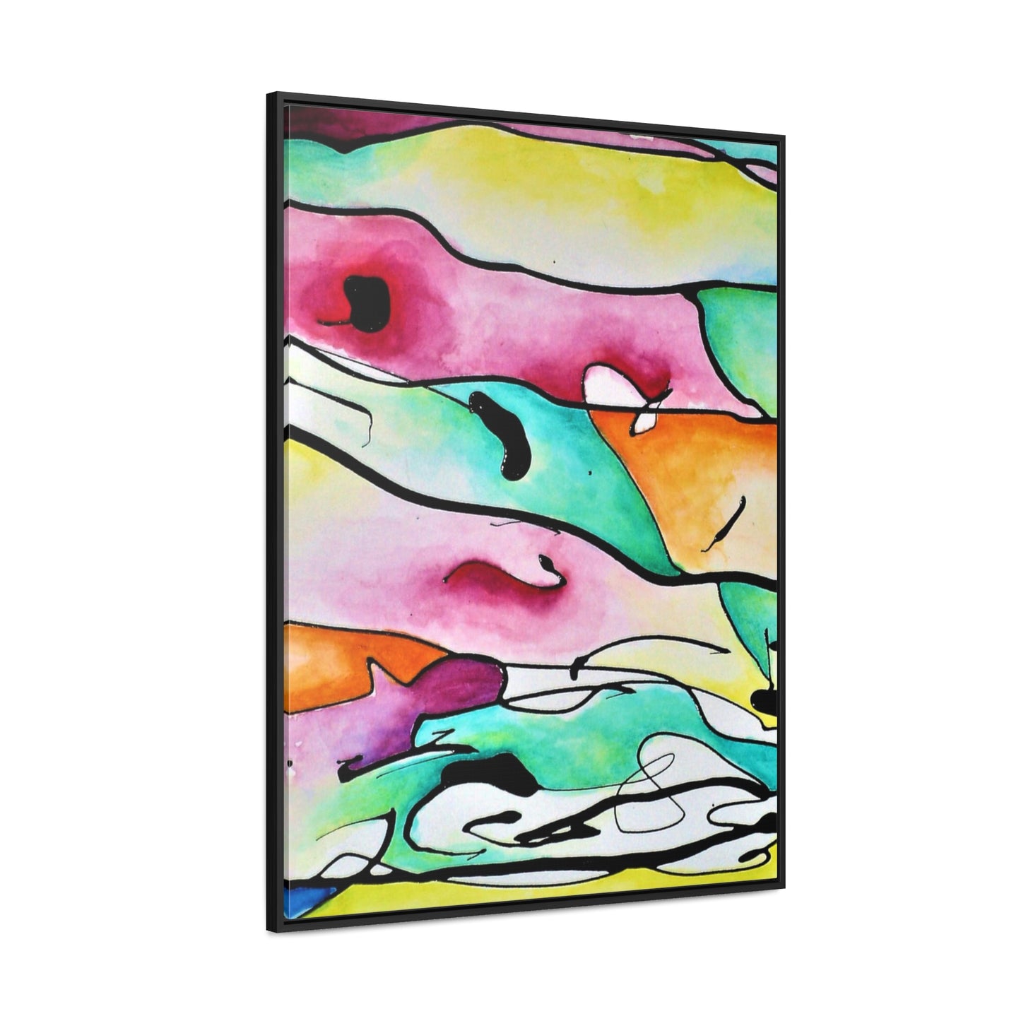 Shredded Paper Gallery Canvas Wraps, Vertical Frame