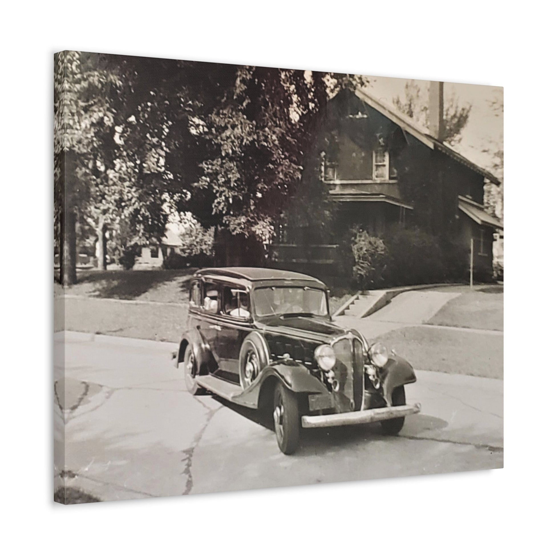 Classic Car Stretched Canvas