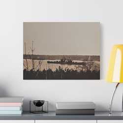 Navy Day New York October 27th 1945 Satin Canvas Stretched - 24″ x 18″ (Horizontal) 1.5" - Canvas