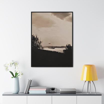 Navy Day New York October 27th 1945 Plane Gallery Canvas Wraps Vertical Frame 30″ x 40″ 1.25" Black