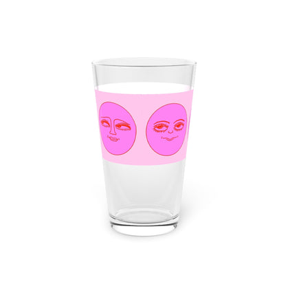 Sun Faces Pint Glass - 16oz - Kia Day Design