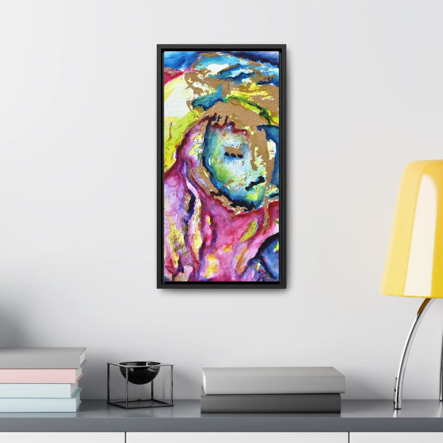 Mothers Face Gallery Canvas Wraps, Vertical Frame