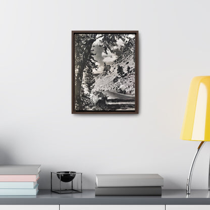 Eagles Nest Rock Yellowstone Gallery Canvas Wraps Vertical Frame 11″ x 14″ 1.25" Walnut