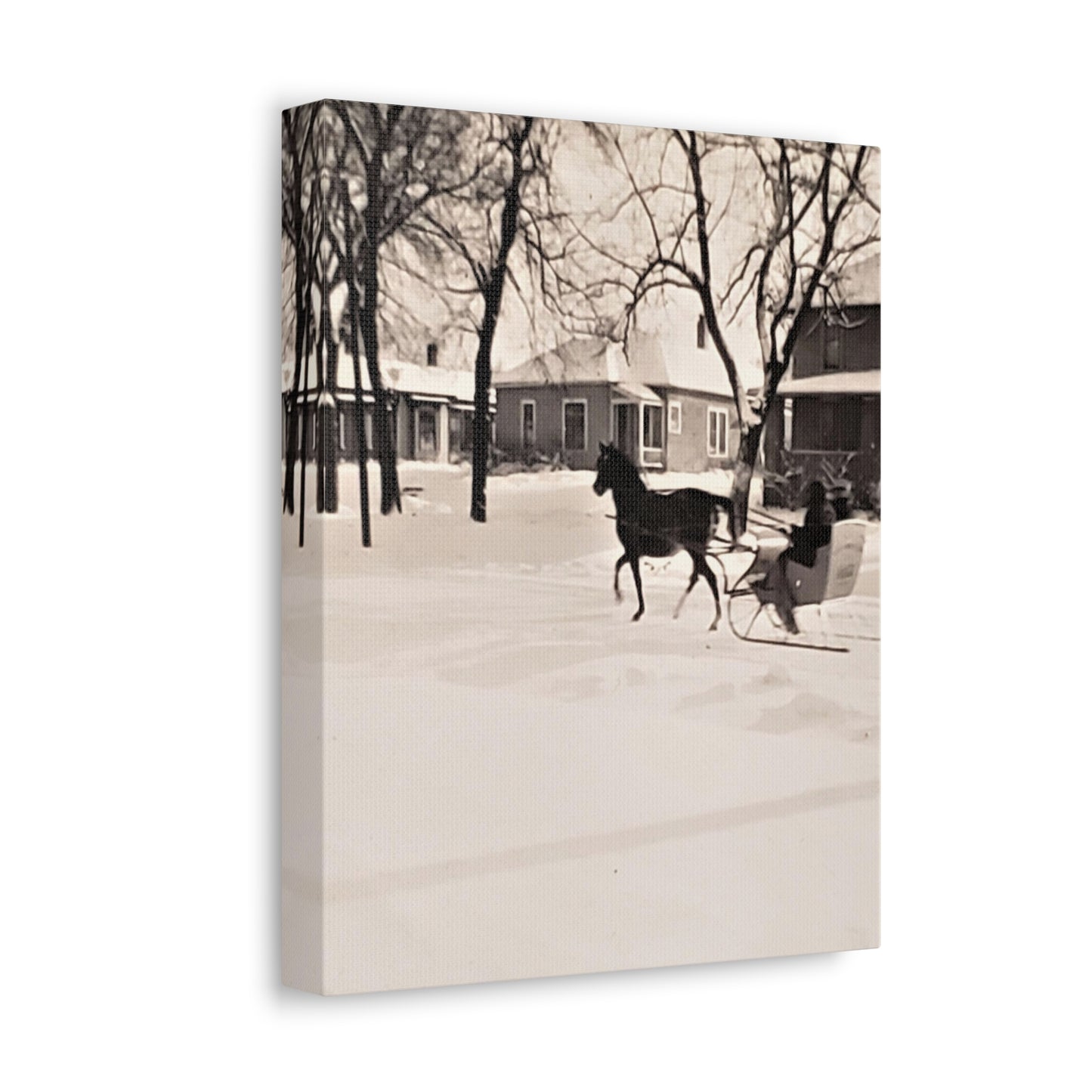 Carriage Ride Stretched Canvas