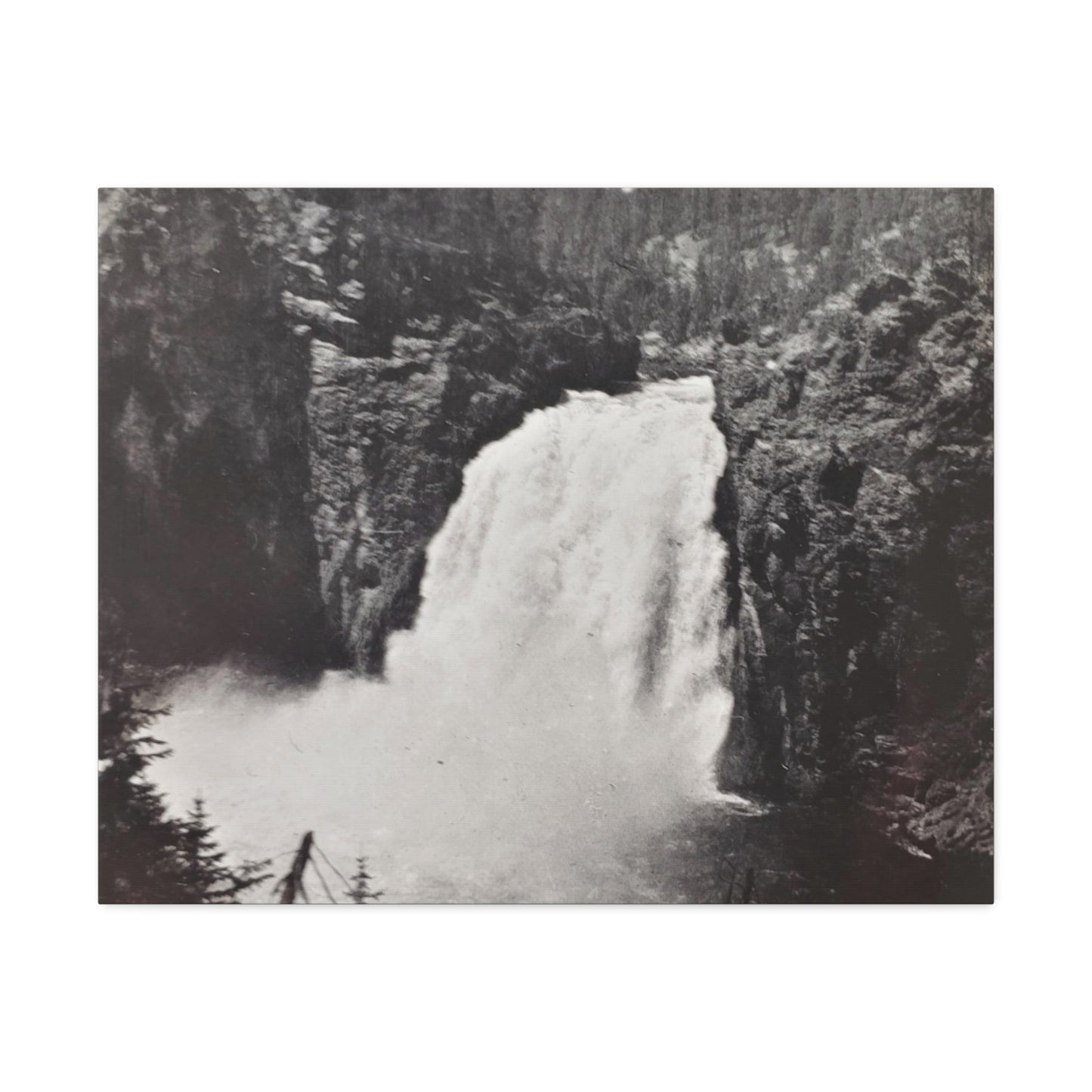 Upper Falls Yellowstone Stretched Canvas