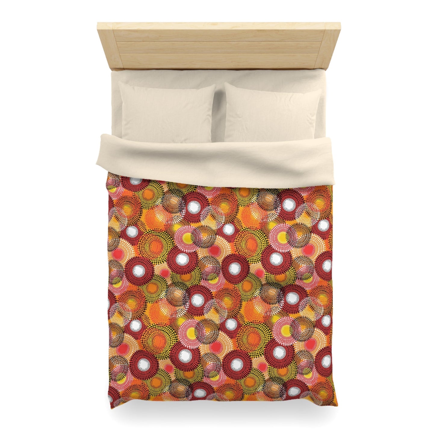 Colorful Floral Microfiber Duvet Cover - Kia Day Design