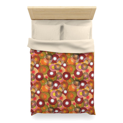 Colorful Floral Microfiber Duvet Cover - Kia Day Design