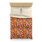 Colorful Floral Microfiber Duvet Cover - Kia Day Design