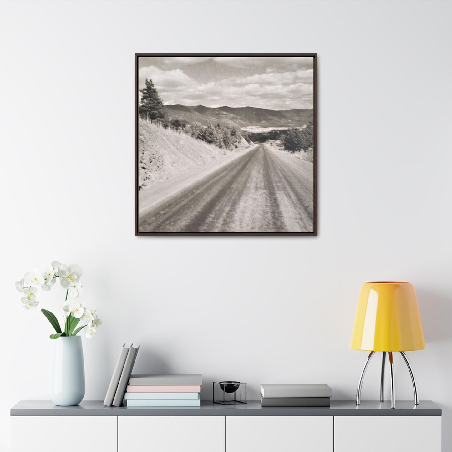 Western Road Gallery Canvas Wraps, Square Frame