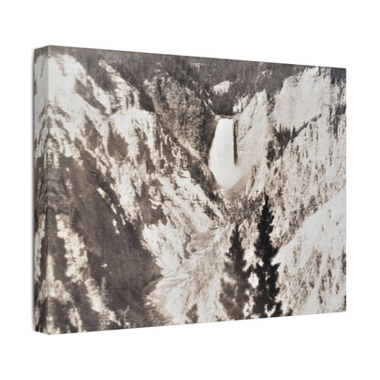 Artists Point Yellowstone Satin Canvas Stretched