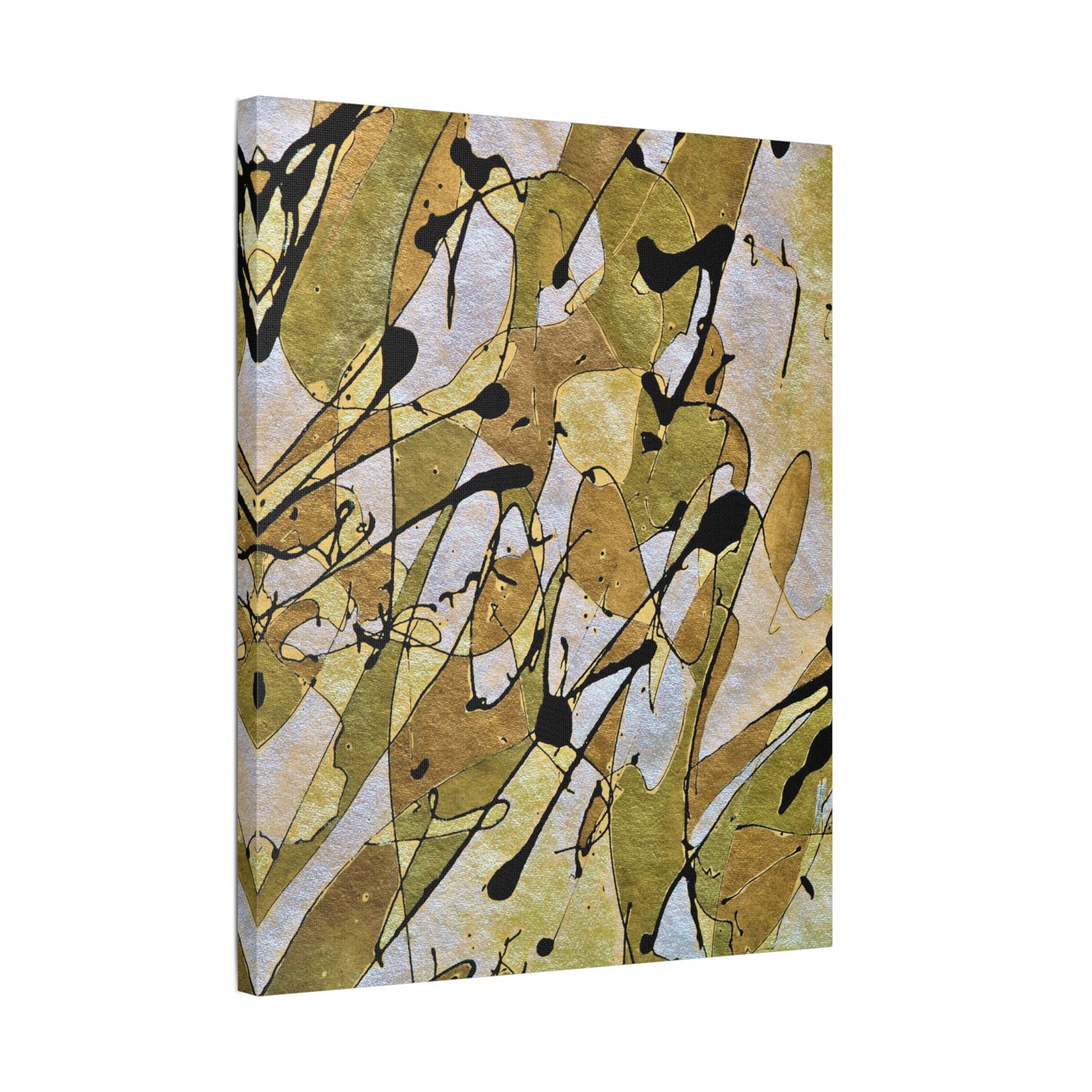 Gold Rush Satin Canvas, Stretched