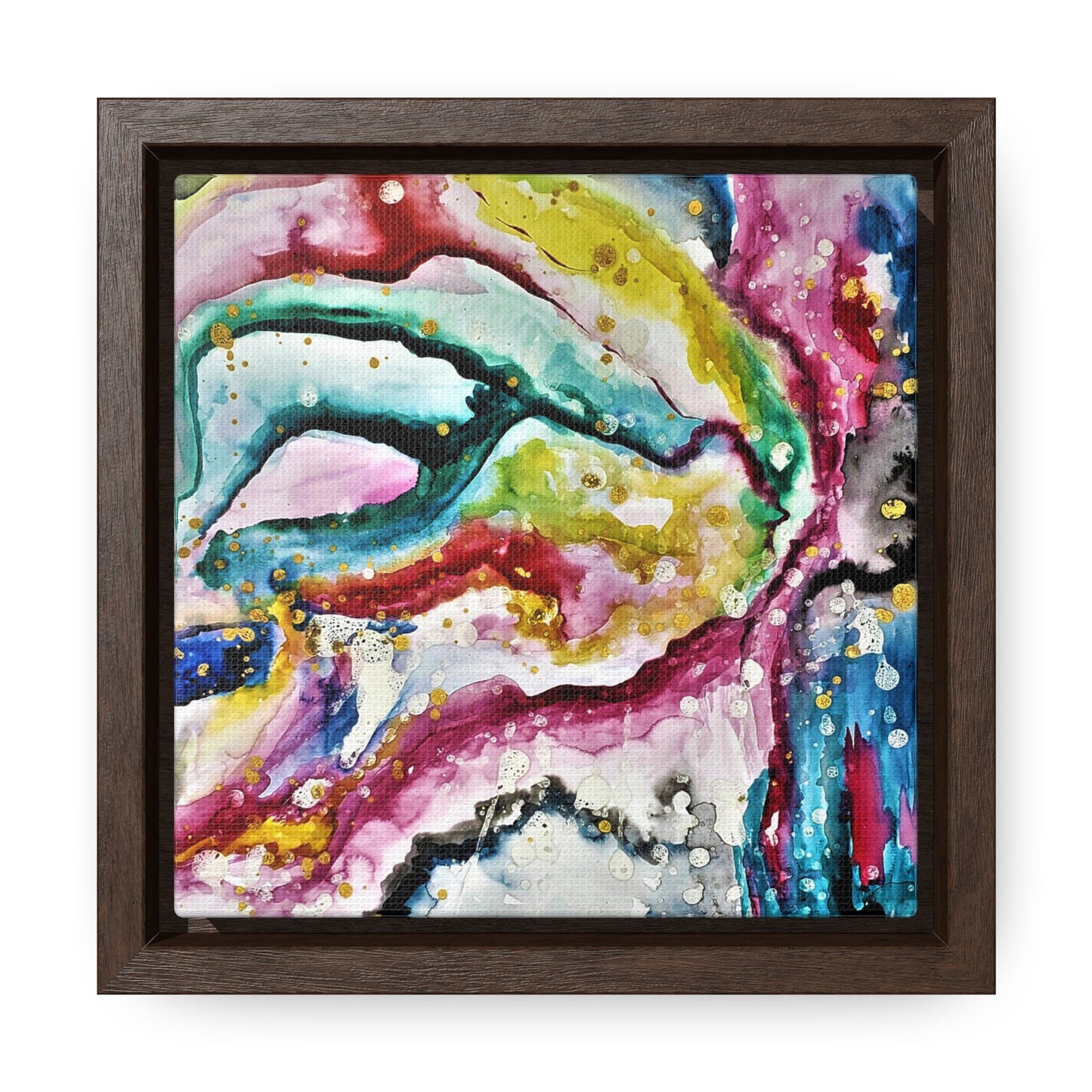 Cosmic Face Gallery Canvas Wraps, Square Frame